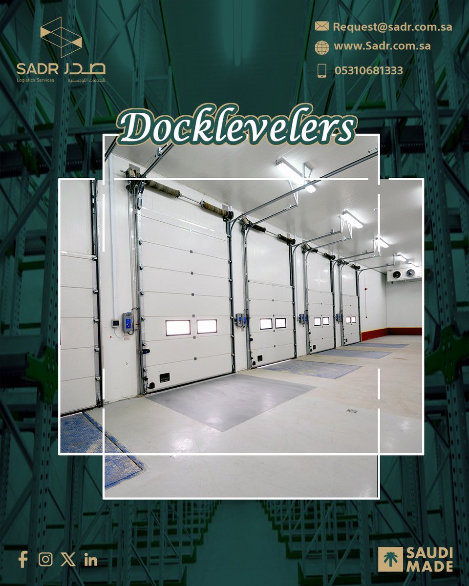 SadrLogistics's tweet image. One platform separates chaos from flow.
Dock Levelers by Sadr Logistics engineering
that makes every load a streamlined move.

#SadrLogistics
#DockLevelers
#MaterialHandling
#WarehouseSolutions
#SupplyChainEfficiency
#LoadingDock
#LogisticsEngineering
#OperationalExcellence