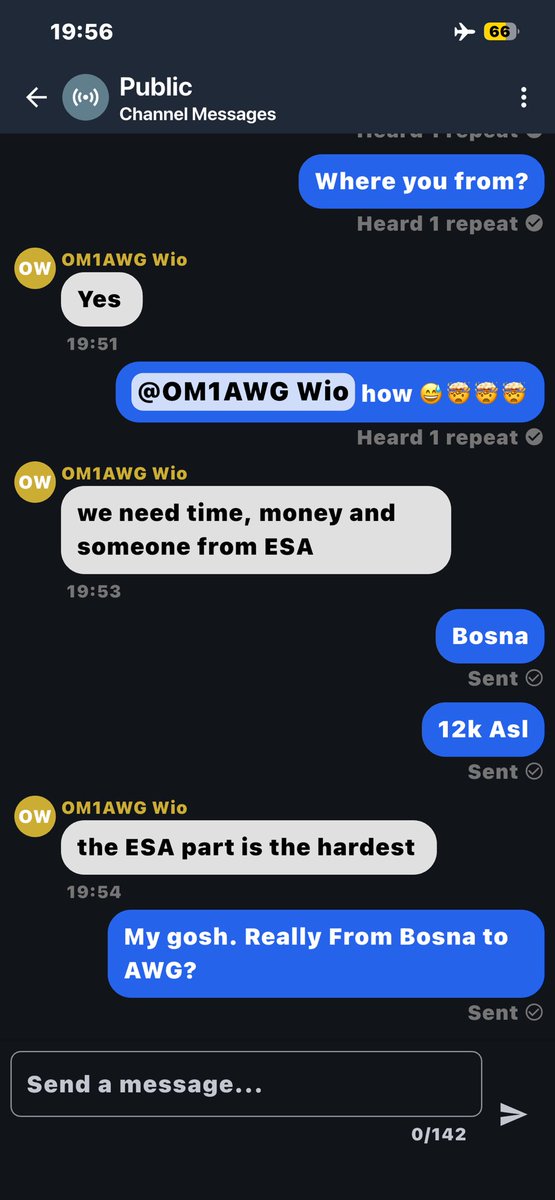 Pytlicek's tweet image. Our #MeshCore network is so good, that I was able to chat with guys from Bratislava 🇸🇰 over Bosna and Croatia from plane ✈️ it ended up over Jadran sea midway to Italy 💪👍