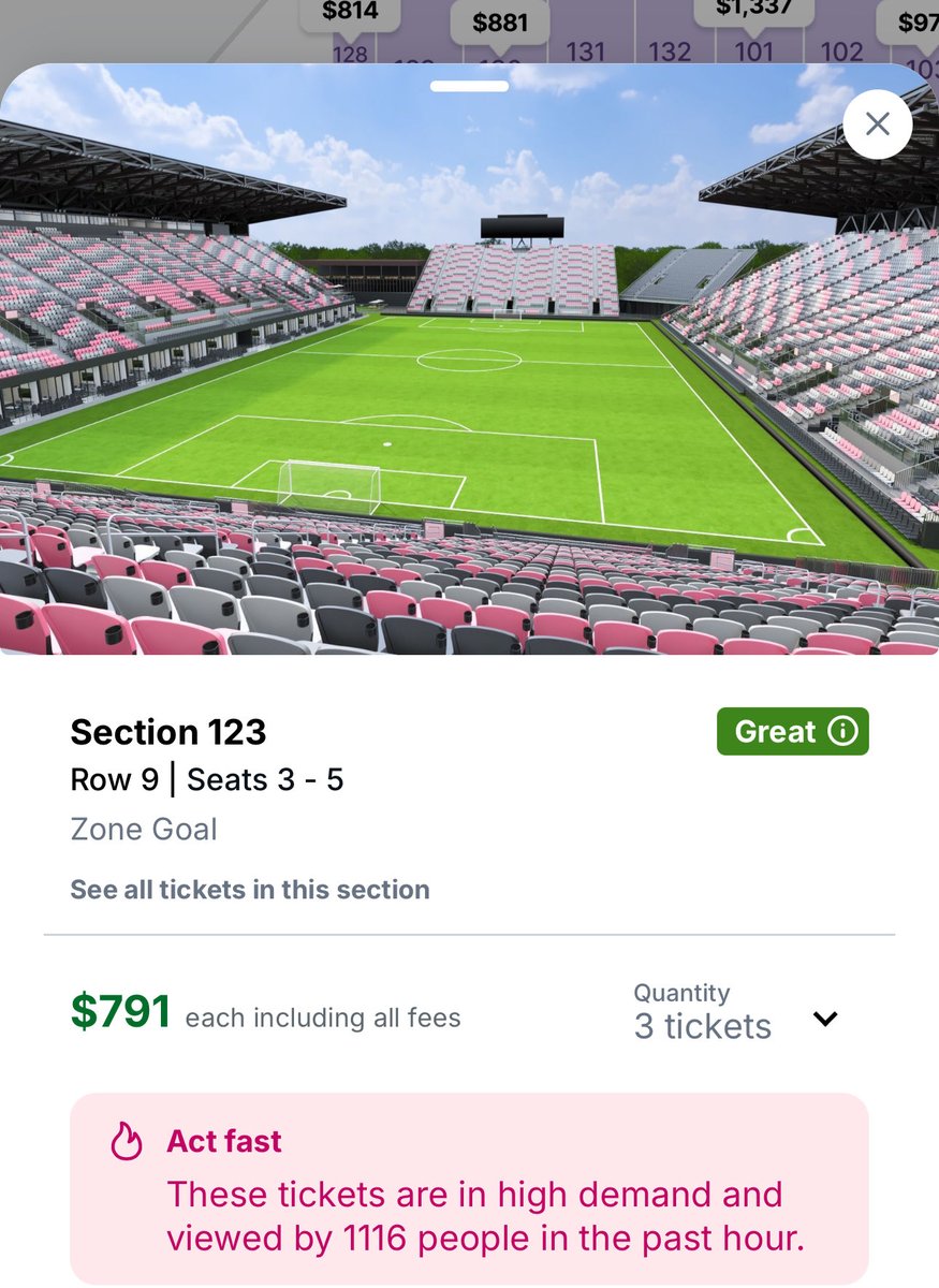 KBattereDHerons's tweet image. This is fucking disgusting @MLS 
Not only do you not prioritize us STM’s for the #MLS cup w/full control of the inventory, but we gotta wait to get tix?

And on top of that, there are #InterMiamiCF SEATS already uploaded for purchase on stubhub?

What’s gonna stop the bots?