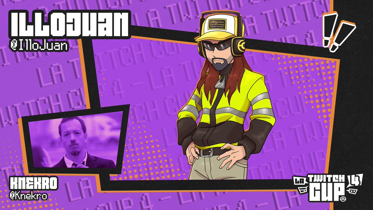 ¡Presentamos el TEAM #1 de #LaTwitchCup4!

🕹️ -  <a href="/illojuan/">IlloJuan</a> 
👤 - <a href="/KNekro/">KNekro</a>
