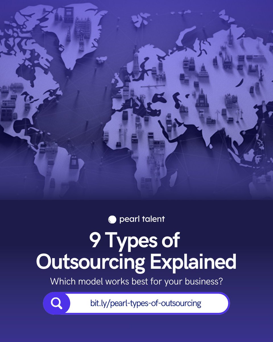 pearltalentco's tweet image. Outsourcing isn&apos;t one-size-fits-all.

The right model can 10x your efficiency. The wrong one? A costly headache.

We broke down 9 types of outsourcing and when to use each one - from BPO to nearshore to KPO.

Find your fit here: na2.hubs.ly/H02hsxH0