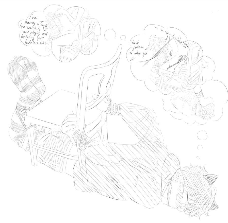 Watching TV together like that 🥵