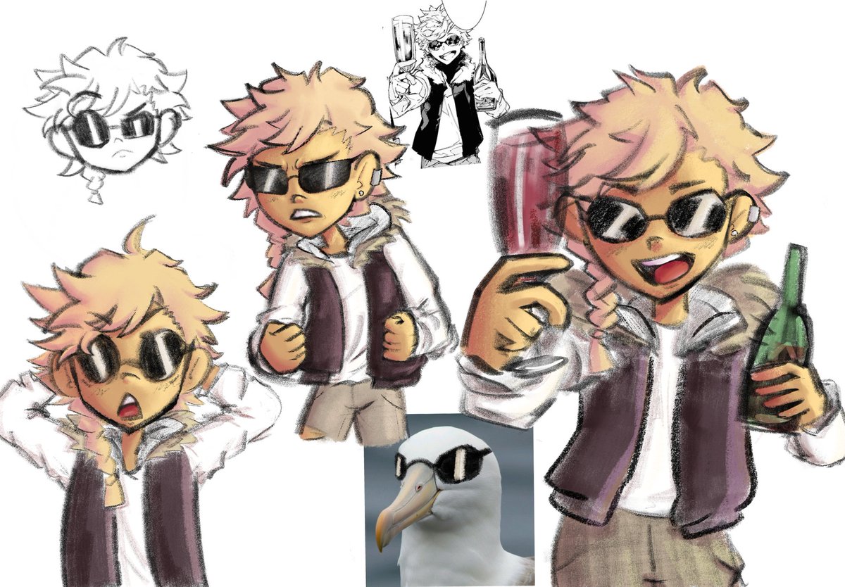 Meesethemoose_'s tweet image. Stupid bird drags me out of art block #Albatross #bsd #stormbringer