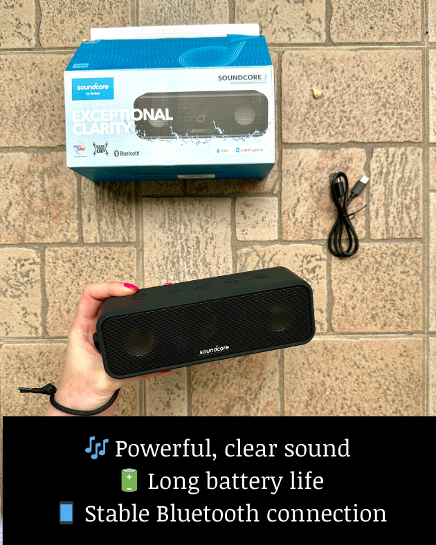 BubblyMoments's tweet image. Turn up the sound anywhere! 🔊✨
The Soundcore Anker 3 gives you crisp audio, powerful bass &amp;amp; all-day portability in one sleek speaker.

Shop here: amzlink.to/az0xsFM6ynAgi

#Soundcore #BluetoothSpeaker #TechFinds #AmazonFinds
