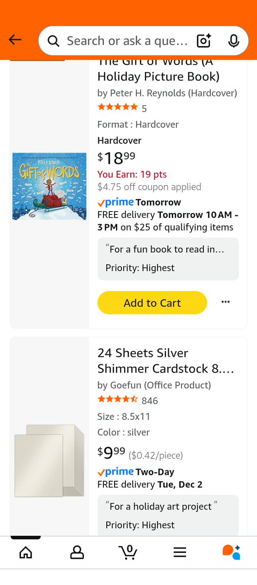 These 4 items are our top priority for my 2nd class art projects for December if anyone would like to help us make new art. I will share pictures of what we make. Please share. Thank you! amazon.com/hz/wishlist/ls…