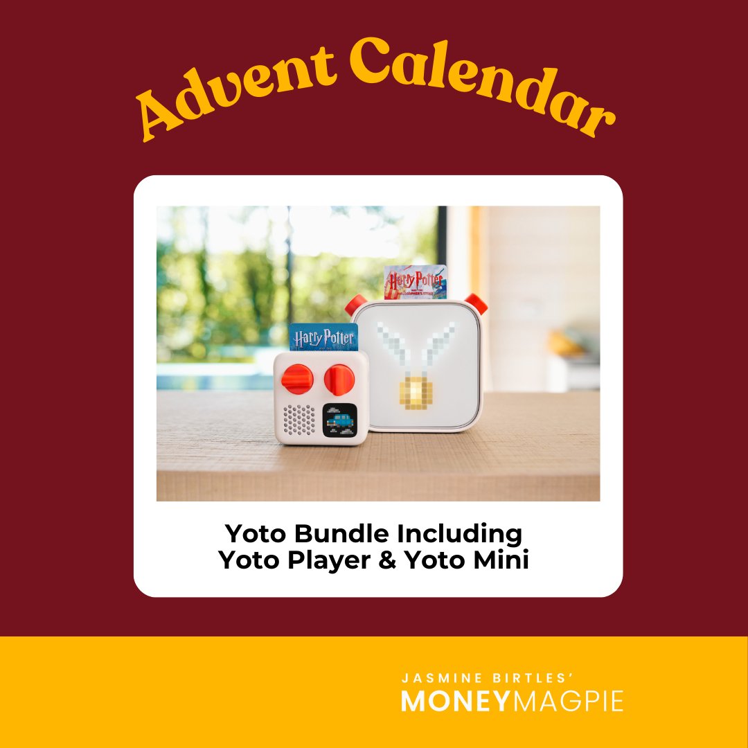 MoneyMagpie's tweet image. It’s day 9 of our Advent Calendar giveaways! 🎄

Today’s prize is a big one - a Yoto Bundle packed with everything for imaginative, screen-free play! 
Enter now: moneymagpie.com/advent-calendar

#MoneyMagpie #Giveaway #Competitions #Freebie #PrizeDraw #DailyPrizes #WinIt #ChristmasGift