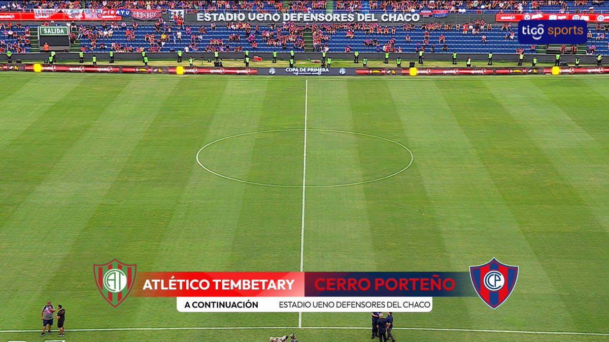 ¡ESTAMOS CON LA GRAN PREVIA!

📍Atlético Tembetary🆚Cerro Porteño

🎙️Relata: <a href="/DaRosaRuben/">Ruben Dario Da Rosa</a>
🎙️Comenta: <a href="/AngBarrientos/">Angel Barrientos</a>
🎧Campo de juego: <a href="/chochiovando/">Chochi Ovando</a> y <a href="/PepiTorres17/">Pedro Torres</a>
🎧Exteriores: <a href="/cmiranda94/">Carlos Miranda</a> y <a href="/montsegonzalbe/">Montse Gonzalez B.</a>

📺Tigo Sports

▶️Mirá el #ClausuraAPF2025 por tigosports.com.py