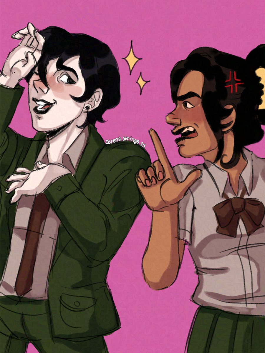 SereneSprings01's tweet image. Meu amigo me ameaçou caso eu não postasse, então tá aí minha personagem do RPG que joguei interagindo com a party #OrdemParanormal #RPG