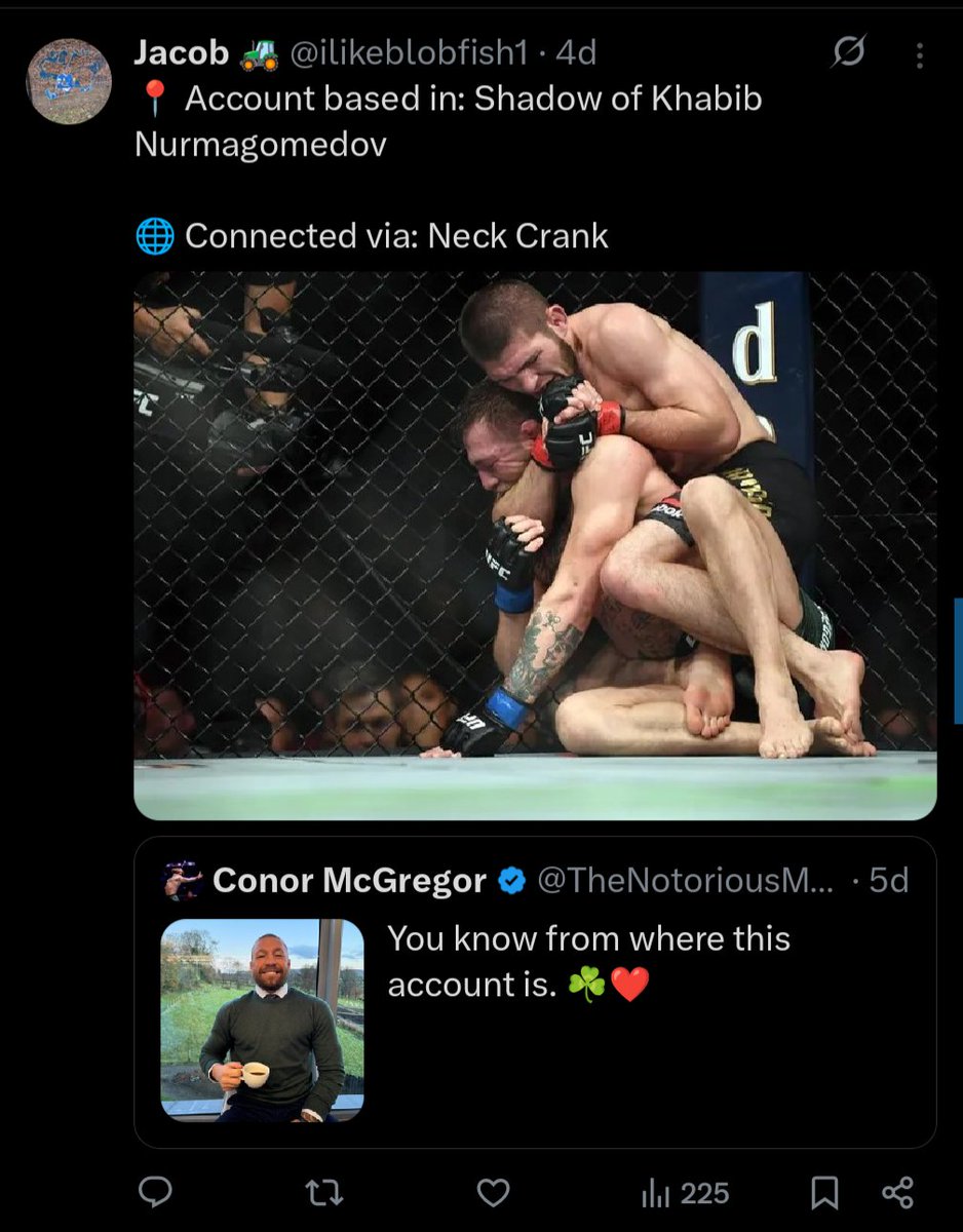 ilikeblobfish1's tweet image. Got blocked by Connor McGregor lol.