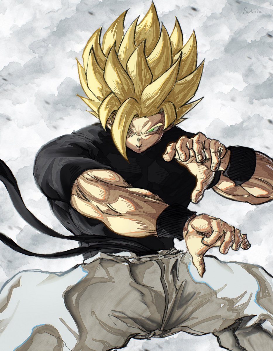 Sydoria_'s tweet image. goku doodle