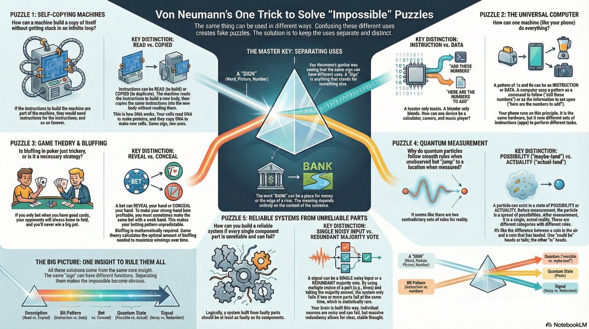 IntuitMachine's tweet image. Von Neumann thought very differently