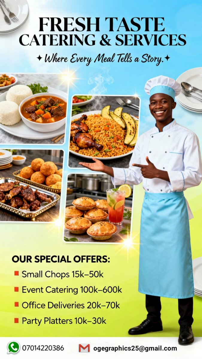 ElizabethS63864's tweet image. Want a design that makes people say “WOW 🤯”?
I’m your plug!
Flyers • Logos • Banners • Business Cards —
High-quality, affordable, and crafted to perfection.
📩 DM me now before slots fill up!
07014220386
#AffordableDesigns #CreativeDesigner #BusinessBranding #VisualBranding