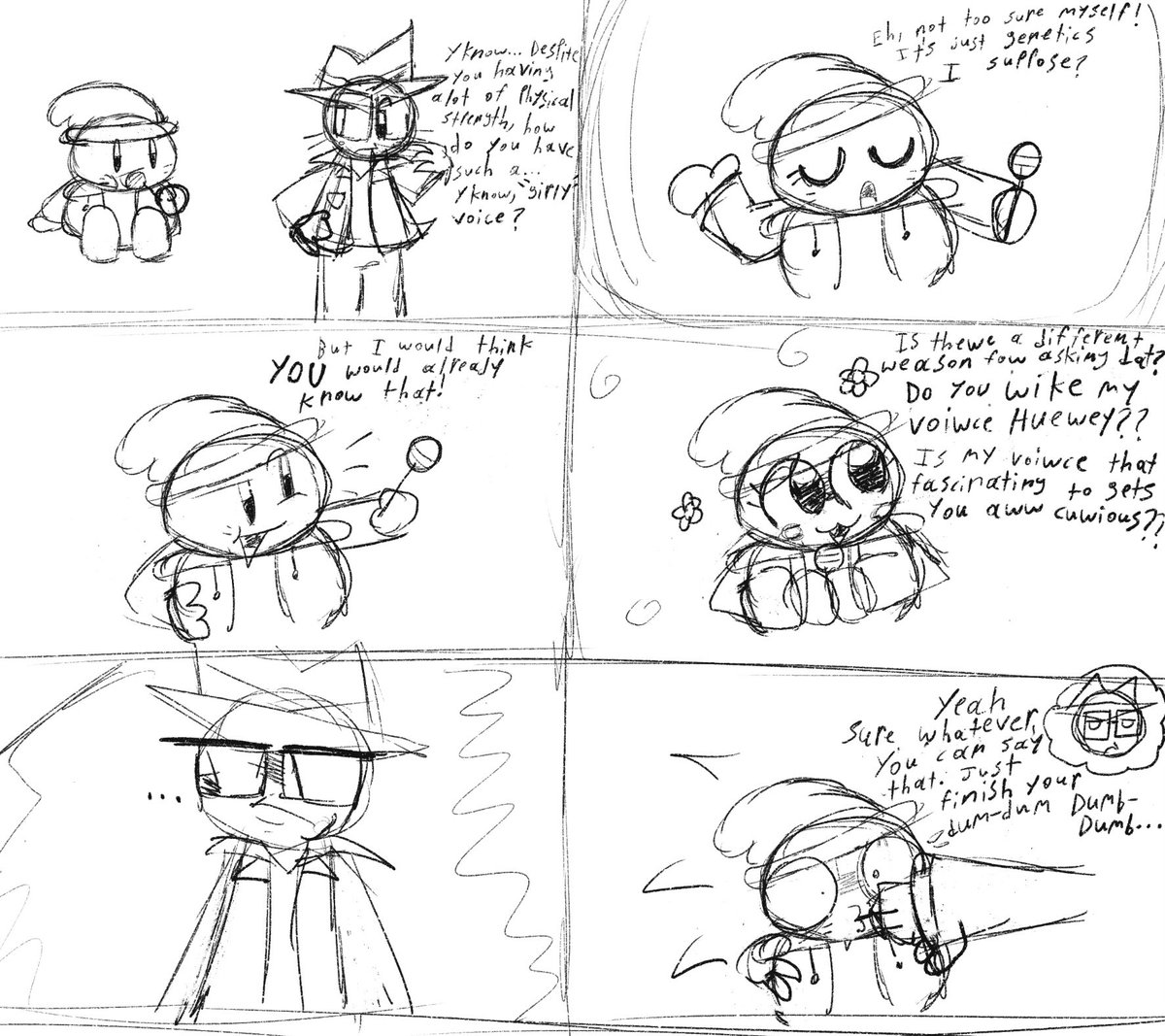 Bingus and Huey comic after months of not posting yw