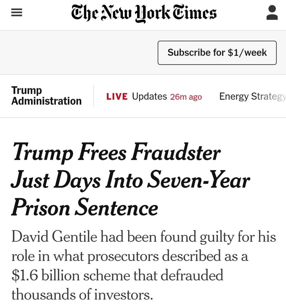 Daractenus's tweet image. Given how virtually everyone in the current US government is running everything from crypto scams to presidential pardon auctions, I’d lower my tone about “Ukraine’s corruption problem” if I were a Trump voter.