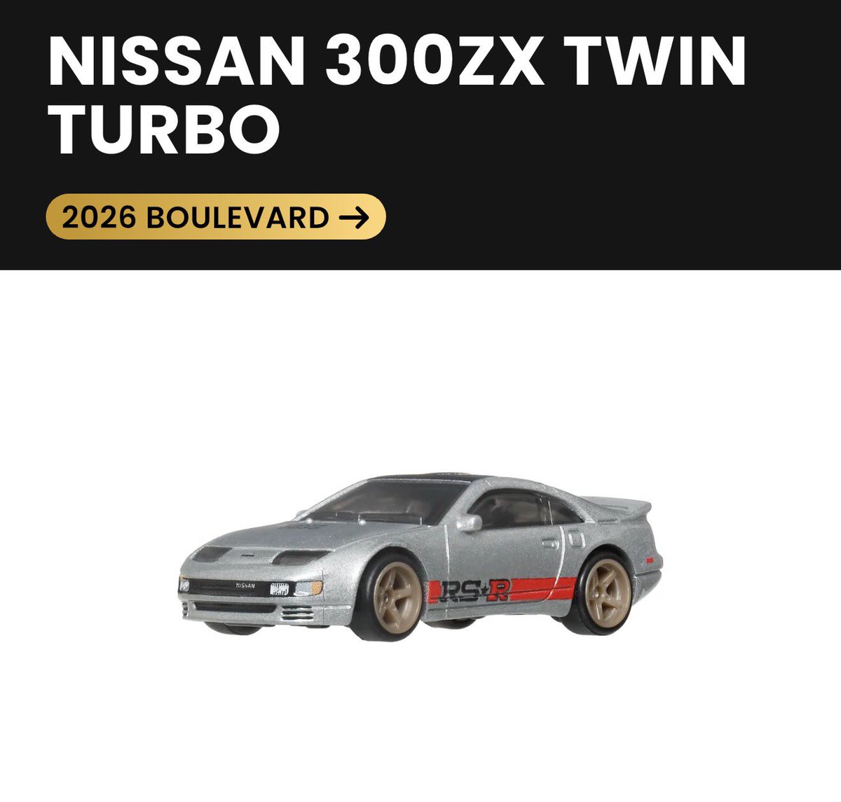 2026 Hot Wheels Boulevard #141 🔥 Nissan 300ZX Twin Turbo Anodized