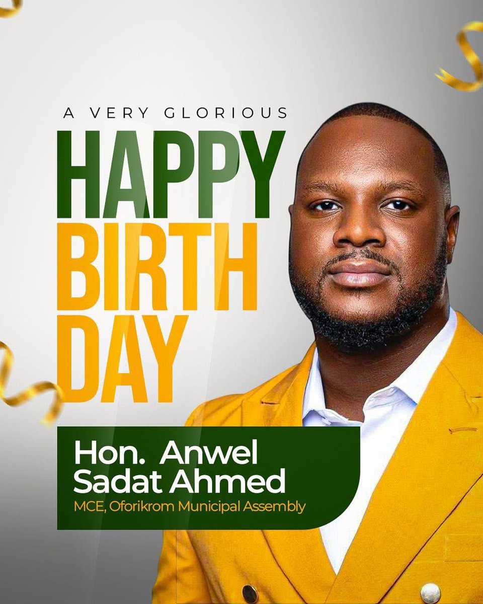 DrAmoakohene's tweet image. To my brother, friend, and MCE, Happy Birthday to you. Hon Anwel Sadat MCE for Oforikrom 
What do we say to Hon? 🤲🏽✅