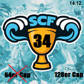 Wir haben es geschafft neue Bildschirme zu organisieren und erhöhen das Cap daher von 64 auf 128! start.gg/scf34