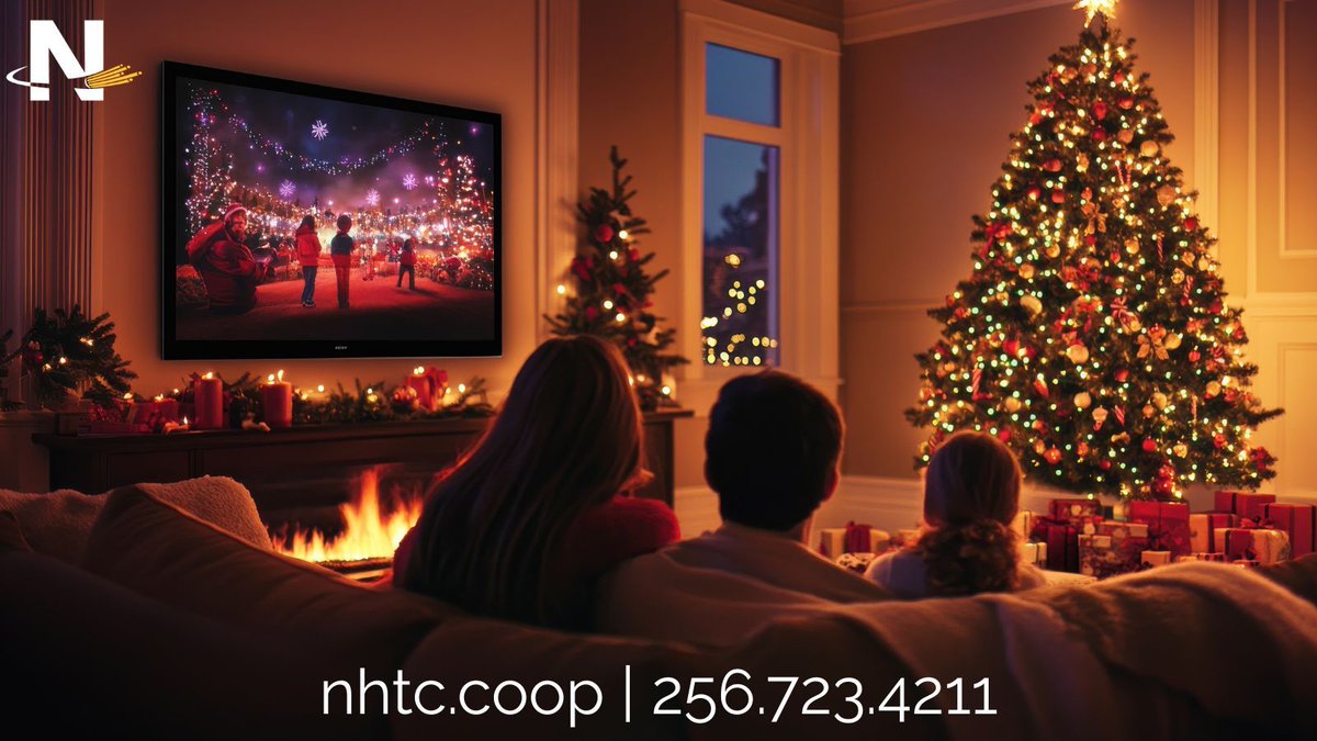 NHTCoop's tweet image. &apos;Tis the season for holiday streaming! 🎄 Make your holidays merry, bright, and buffer-free with fiber-fast internet from NHTC!

🎬What are you looking forward to streaming this season?

#NHTCFiber #GigCertified #NewHopeAL #GrantAL #OwensCrossRoadsAL #HamptonCoveAL #GurleyAL