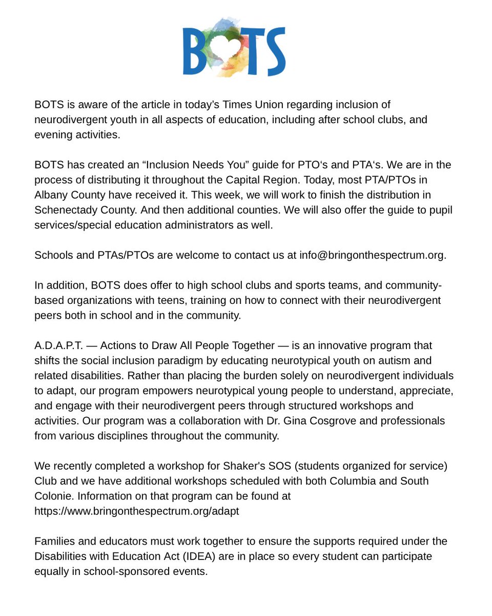 BringOnTheSpectrum (@botsalbany) on Twitter photo 