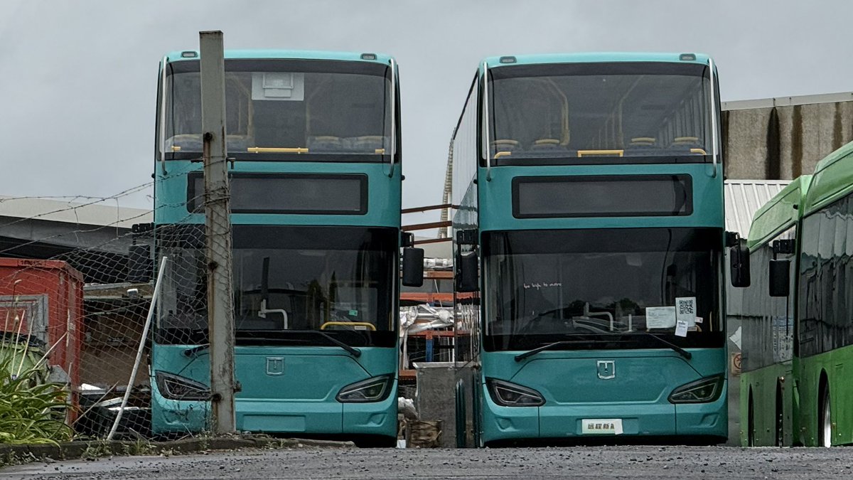 #TransportNews: NZ Transit Buzz is able to confirm that two electric double decker buses in Metro Canterbury teal have arrived in Auckland for pre service preparation works. 

NZTB is unable to confirm the operator who purchased the units or when they will enter service.