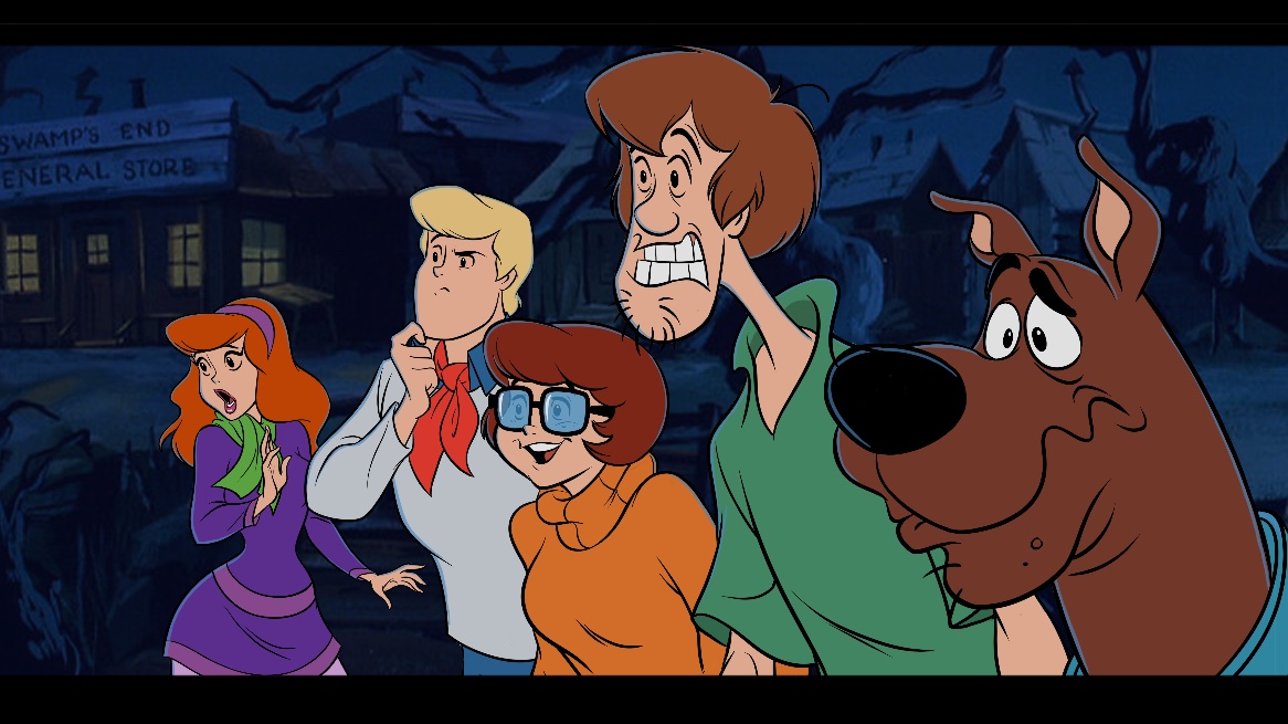 Scooby Doo  and Guess Who? throwback sketch. 
 I 'borrowed' a classic Scooby BG to complete the image. Credit to the OG artist whom I don't know.