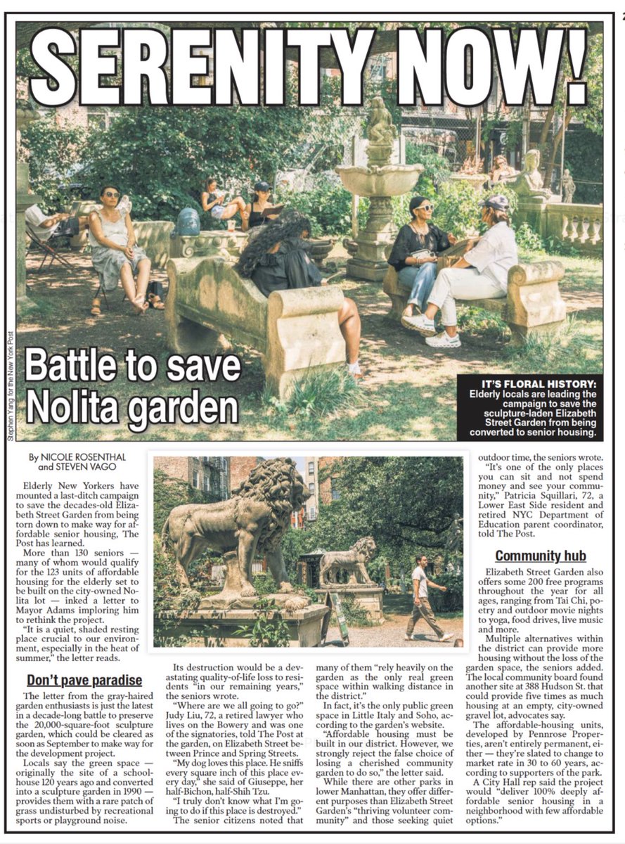 Elizabeth Street Garden tweet media