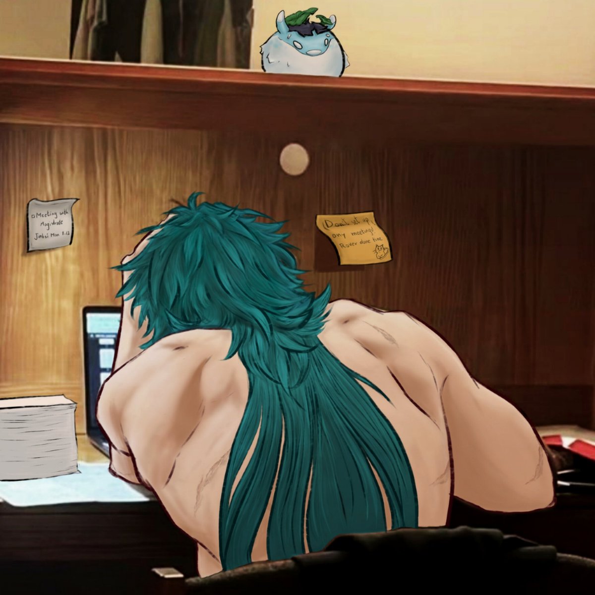 Woke up to him writing his reports again...smh😔
(I know I'm waaaaay too late to this but I wanted a Jiyan like this and I shall have one.)
#jiyan #忌炎 #WutheringWaves