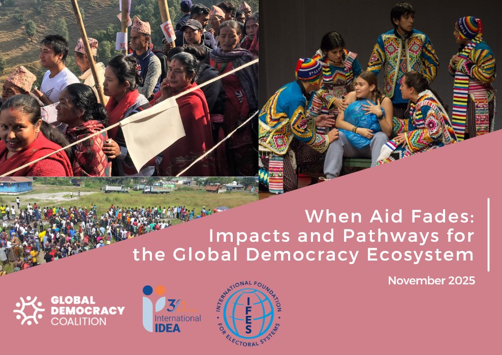 amelproject's tweet image. Check out the recent report ‘When Aid Fades: Impacts and Pathways for the Global Democracy Ecosystem’ by the @GloDemCoalition and @Int_IDEA together with @IFES1987:  zurl.co/iTZmo 

#democracy #aid #global