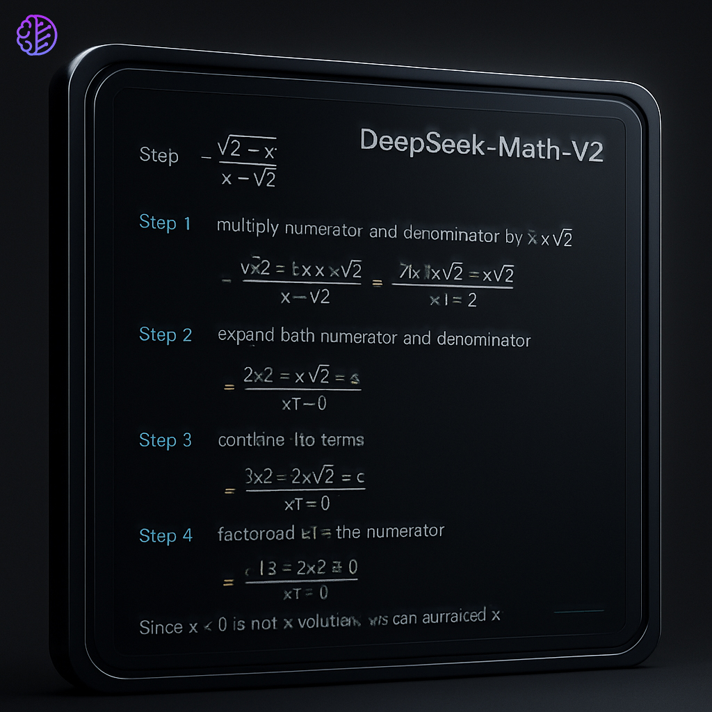 ProgresiveRobot's tweet image. DeepSeek-Math-V2 is an open-source MoE model that excels in mathematical reasoning, achieving top scores in competitions like IMO 2025 and the Putnam competition. Its generator-verifier system promotes step-by-step self-debugging of reasoning. 
#DeepSeekMath #MoE #IMO2025