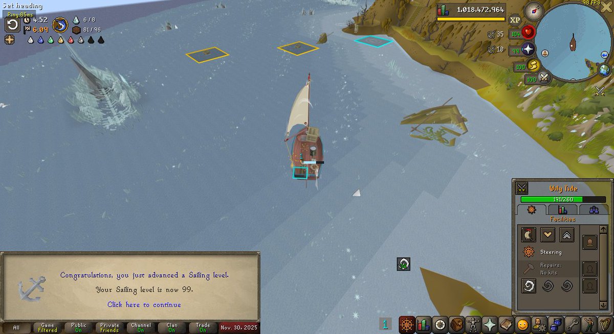 The_Delta_516's tweet photo. 99 Sailing! ⛵️⛵️

Maxed again and can go back to playing the game https://t.co/yOG4UT1mSi
