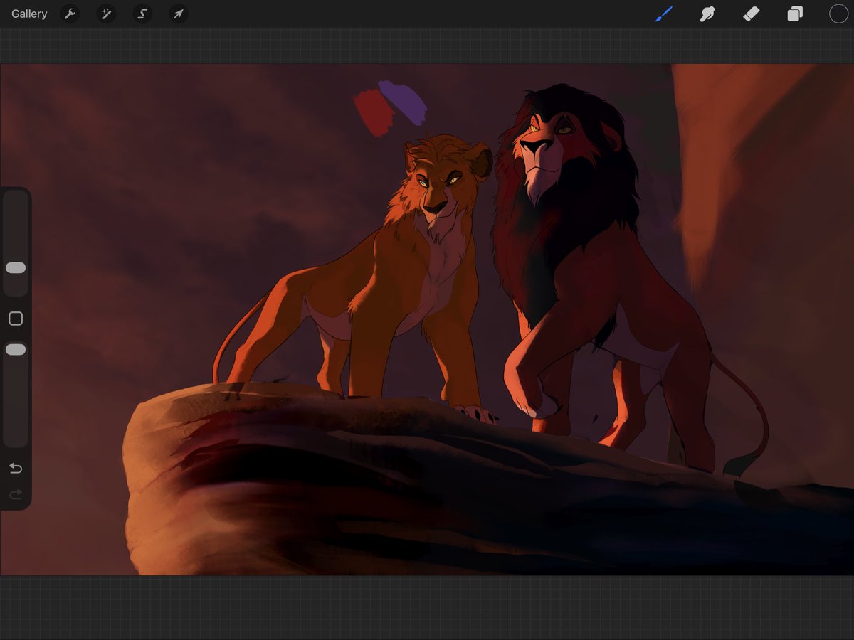 this poor thing has been a WIP for four years. Every time I come back all I do is repaint the sky. 😭 get it tf together me