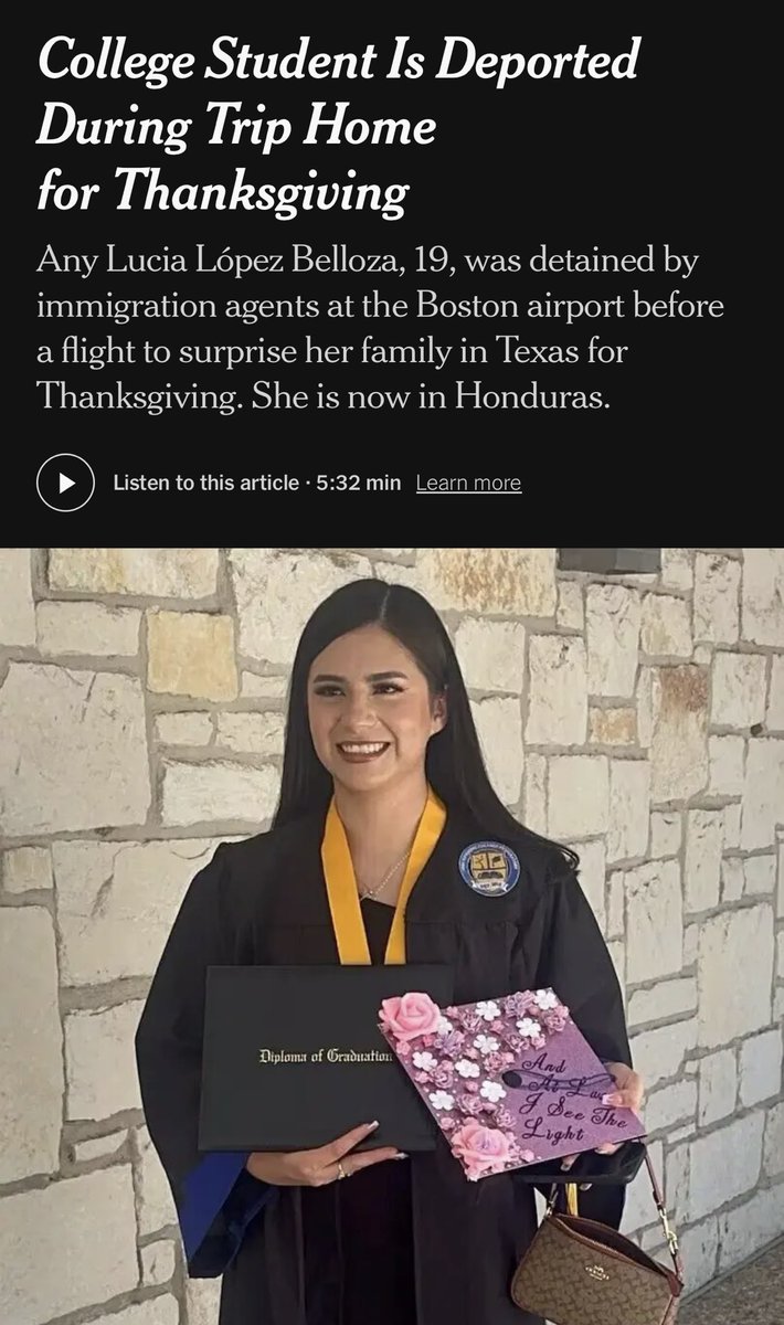 The family came illegally in 2013, applied for asylum, were denied, did not appeal the decision, stayed in the US illegally, now their daughter, who was just 7 when the arrived, has been deported, and the parents blame everyone but themselves.