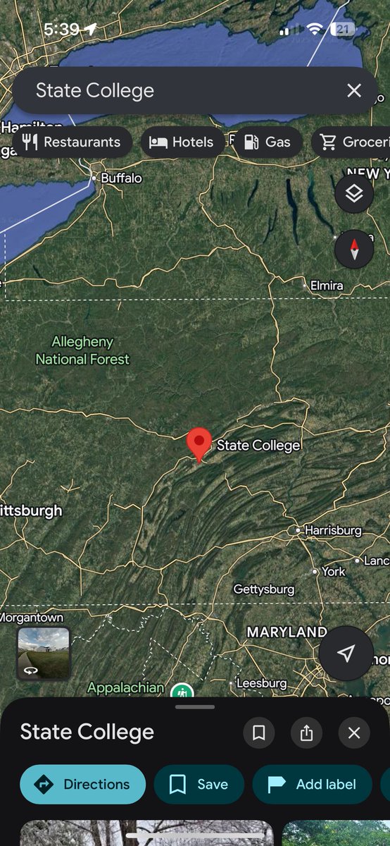Today I learned the following:

1. The name of the town that Penn State resides in is called ‘State College’
2. The town only exists because the college was put there first. No town existed there before that.
3. The town/college is in the middle of nowhere Pennsylvania.