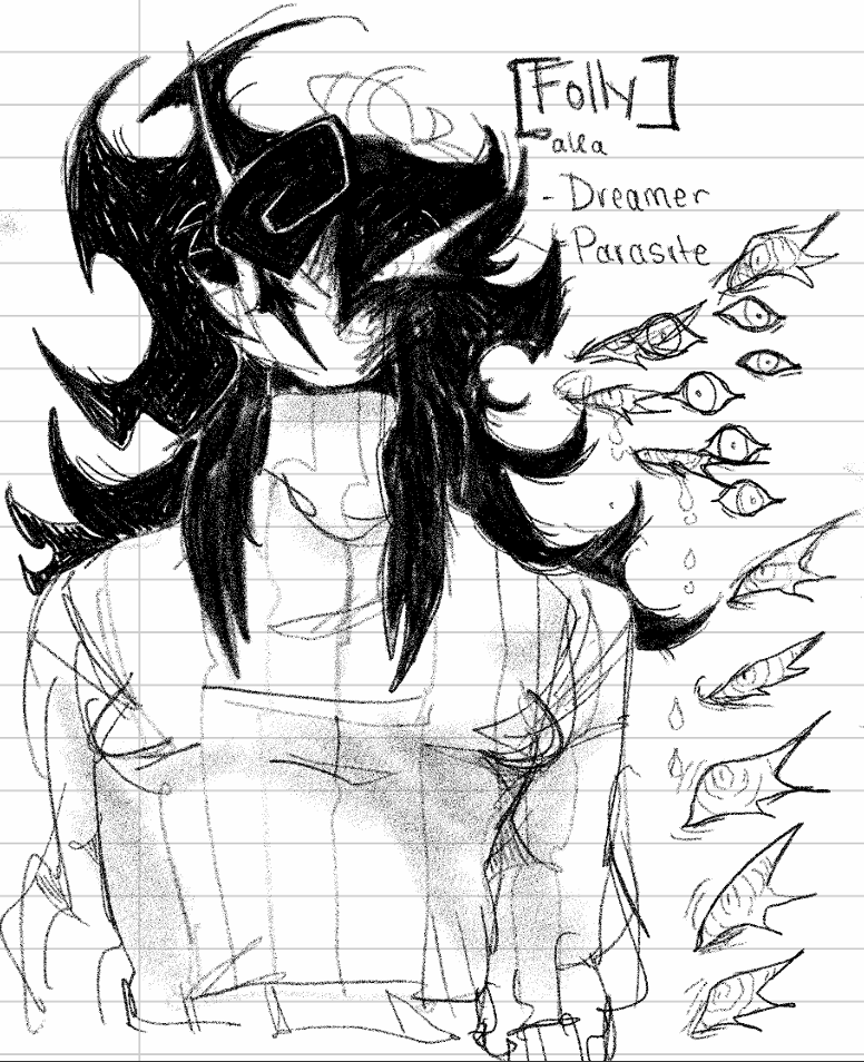 stranded_donnie's tweet image. kindle scribe came in today, heres an epic doodle i made of folly just now heh