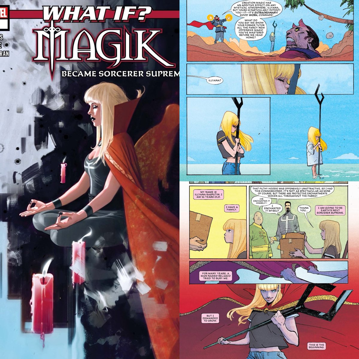 Reread What if Magik became the Sorcerer Supreme and wow what an amazing story it still is. Genuinely if you are a Magik fan and haven’t read this yet then I highly recommend it.