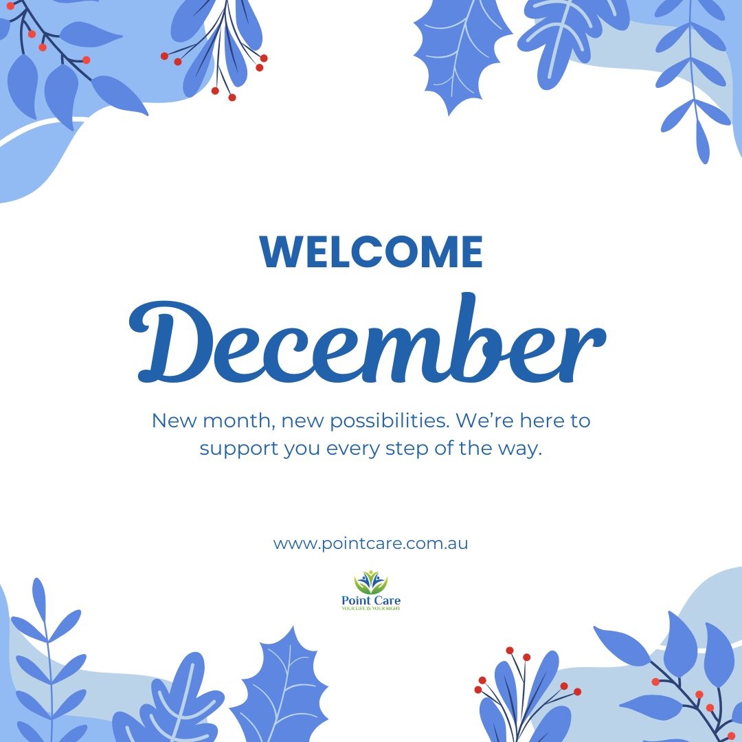 PointCareAU's tweet photo. Hello December

A new month, new possibilities.

At Point Care we’re committed to supporting you every step of the way.

Let’s make this month count. 💙

#PointCare #NDIS #SupportEveryStep #DisabilitySupport https://t.co/0Eau94Aqk2 https://t.co/4FjZNQblh8