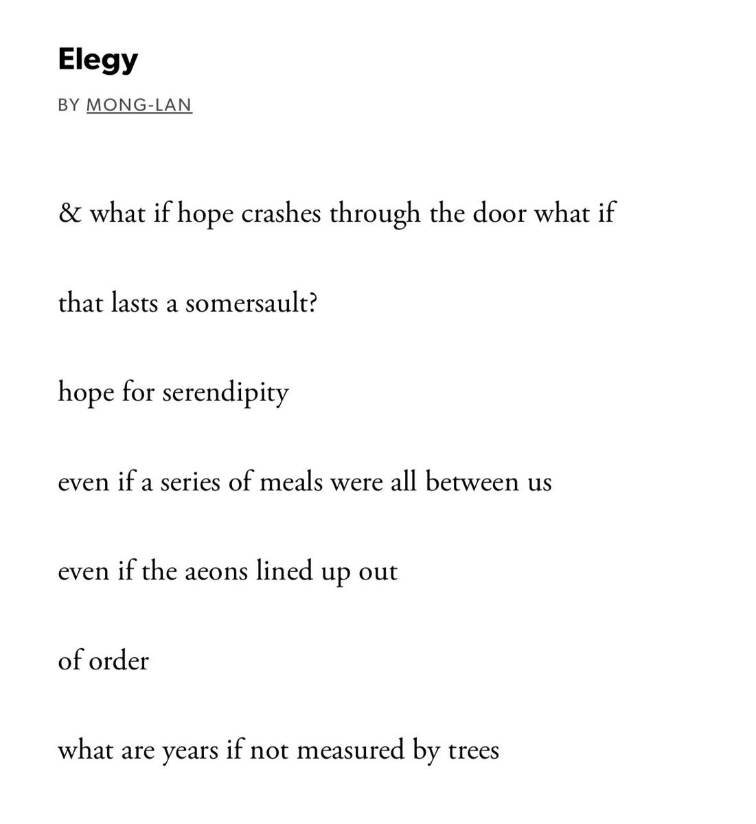 maureenthorson's tweet image. “what if hope crashes through the door what if” A poem by Mong-Lan.