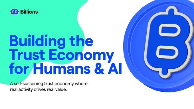 MartinHo99999's tweet photo. I see @billions_ntwk  as paving a very different path for the Human–AI era.

Initially, building a private network, putting humans and AI in a safe environment.

Then moving towards connecting both with verified reputation no more “whatever AI says, I don’t know if it’s true or not”.

Finally, unlocking a new Trust Economy, where reputation becomes real assets.

It’s all about real value, not empty promises or hype.

And the clearest feeling: Billions is not just building a project, they are building a trust economy for the future.