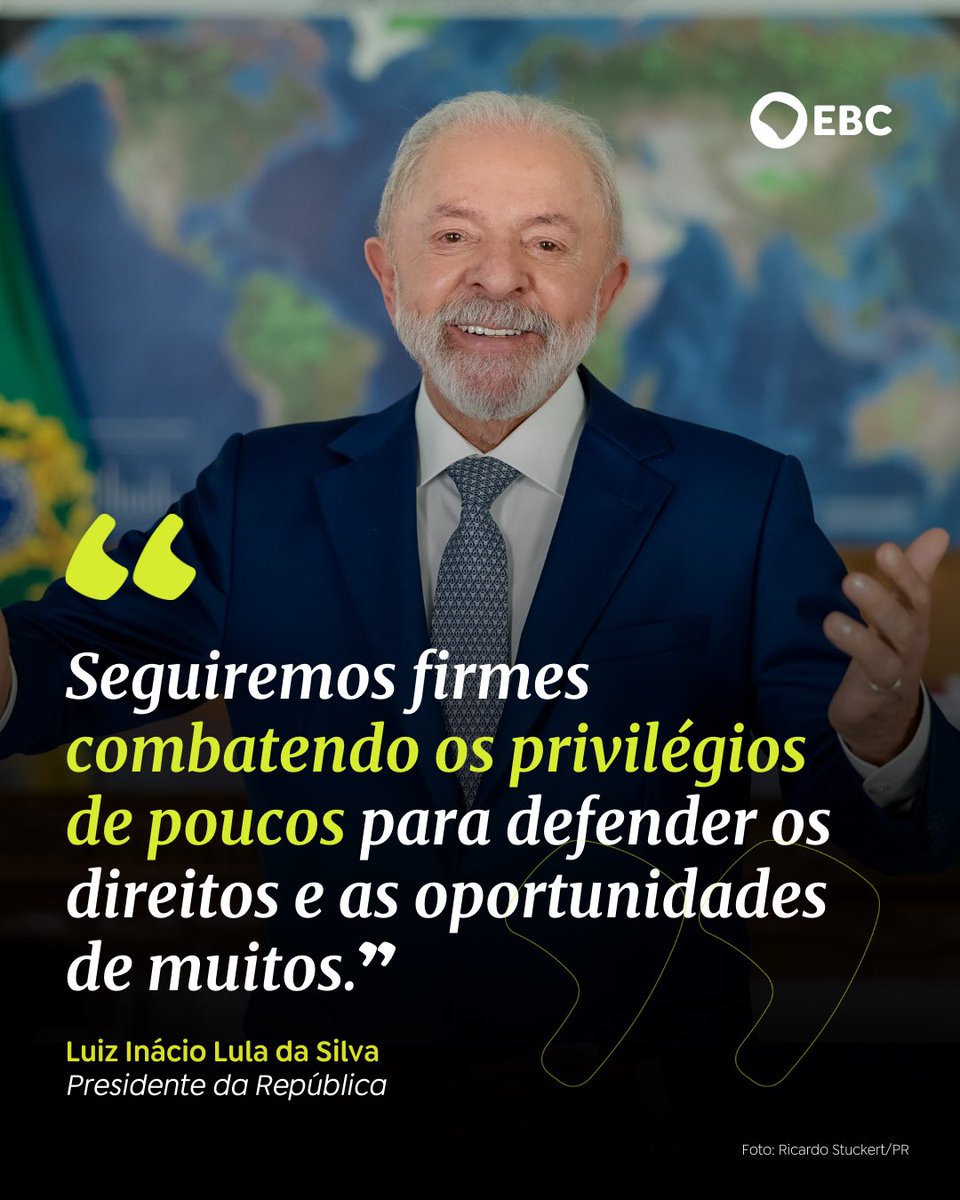 ebcnarede's tweet image. COMBATE A PRIVILÉGIOS | Em pronunciamento no rádio e na televisão, por cerca de 6 minutos, o presidente Lula falou sobre a nova lei que zera o Imposto de Renda para quem ganha até R$ 5 mil e aumenta a tributação de altas rendas.

Siga as redes da EBC.