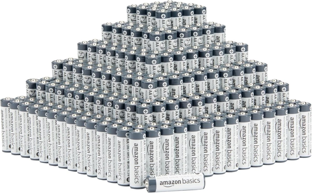 Amazon Basics 300-Pack AA Alkaline Industrial Batteries, 1.5 Volt, 5-Year Shelf Life is $24.94 on Amazon amzn.to/3M7Wkgq
200 count $20.64 amzn.to/3XWOicP #ad