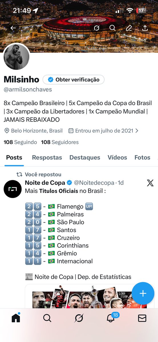 armilsonchaves's tweet photo. E vamos de atualização da bio né!? https://t.co/xBQ8w1SwZz