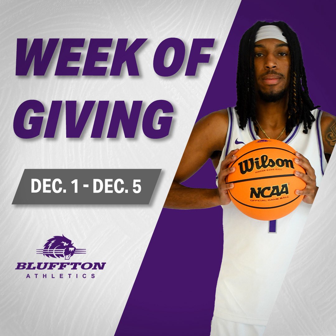 Tomorrow will begin the <a href="/BlufftonU/">Bluffton University</a> Week of Giving‼️ 

We are excited to welcome the support of Alumni, Friends, and Family to make any donations to enhance the experience of our Men’s Basketball Program 🏀

Visit the link for more information ⬇️⬇️

#STAC 

bluffton.edu/givetombk