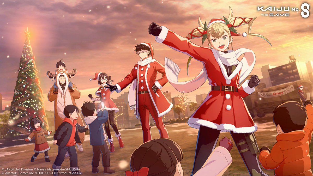 ◤ 　　　 #KaijuNo8THEGAME
　Main Story Chapter 6 Now Available ◢

Main Story Chapter 6: Reclaim Christmas Eve, has been added!
Plus, a login bonus to celebrate the new chapter.

We hope you enjoy!

▼ Details
info.kj8-thegame.com/news/1000750?l…

#K8Game #KaijuNo8