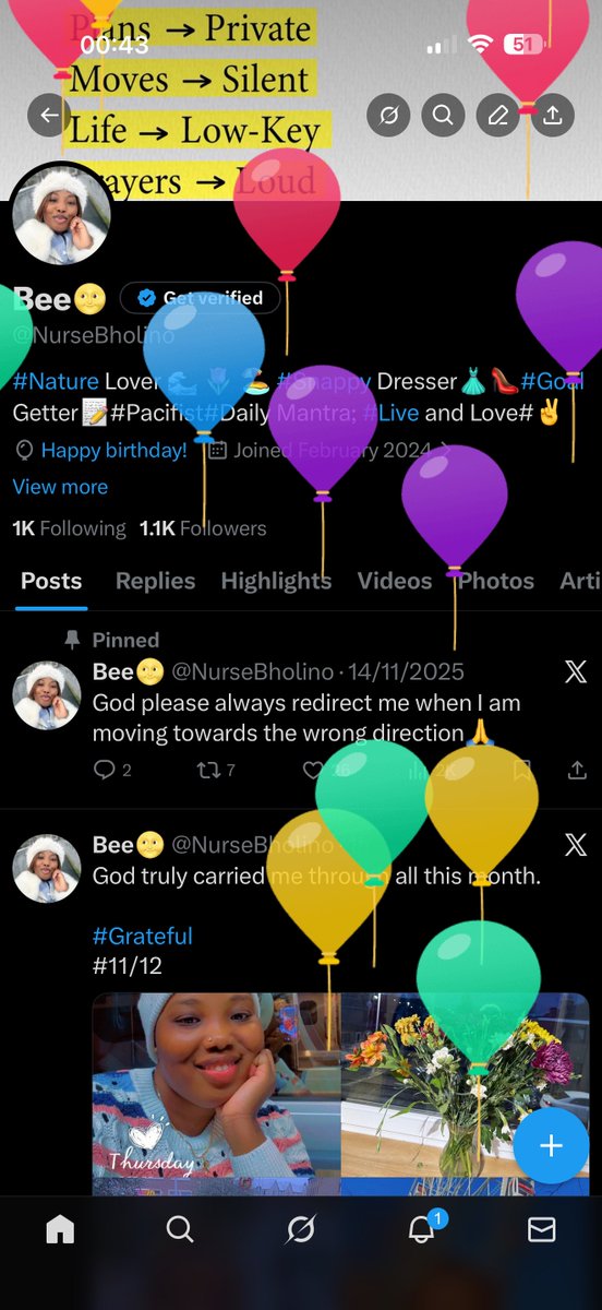 NurseBholino's tweet photo. Happy Birthday Queen Bee🩷🩷
Grateful for all the blessings and lessons.
#December1st https://t.co/nM2XsNTvmr