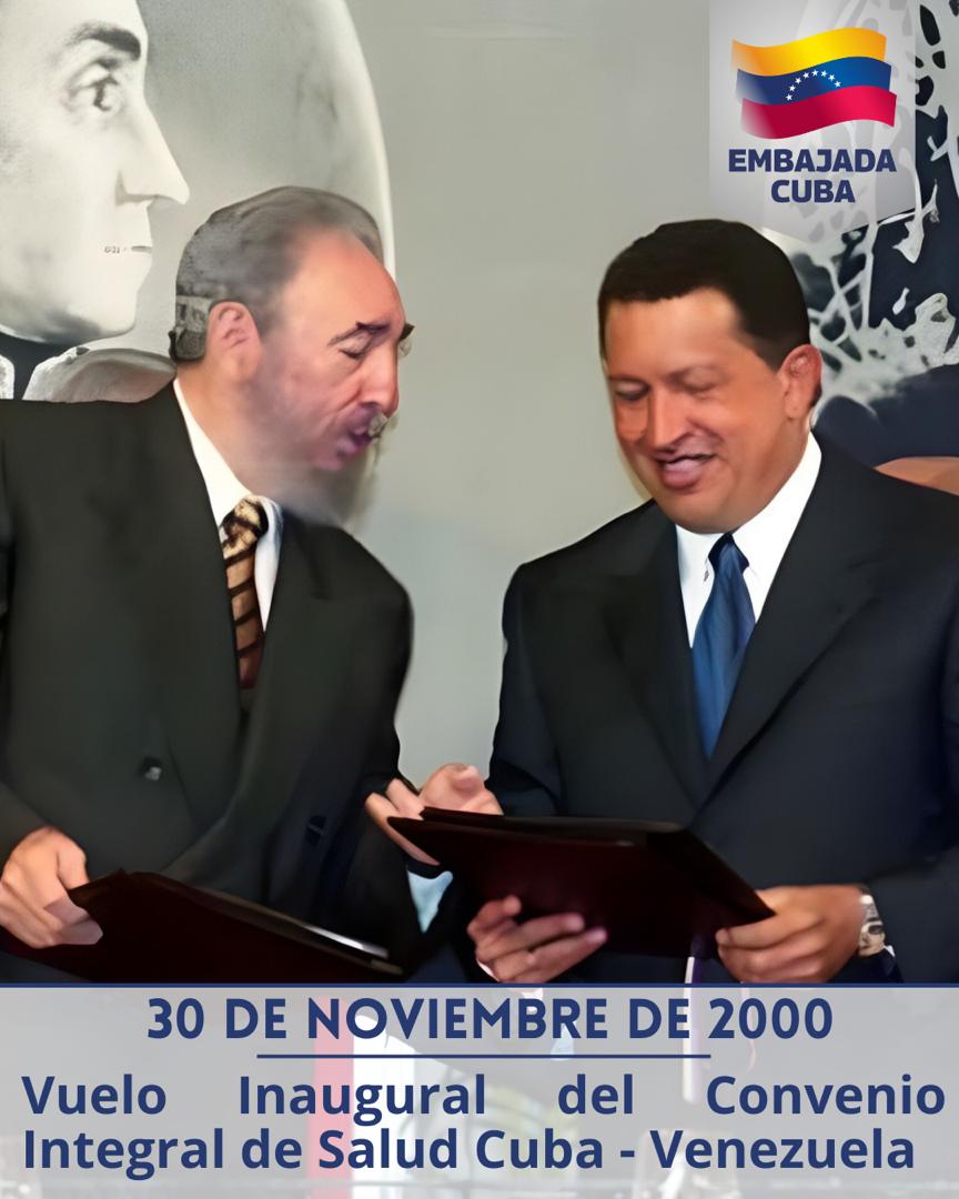25 Años del Vuelo inaugural del Convenio Integral de Salud #Cuba #Venezuela #FidelPorSiempre #FidelViveEntreNosotros #100AñosConFidel #ChavezVive #LaSierpe #SanctiSpíritusEnMarcha <a href="/DeivyPrezMartn1/">Deivy Pérez Martín</a> <a href="/DiazCanelB/">Miguel Díaz-Canel Bermúdez</a> <a href="/yilian16152/">Yilian Diaz</a> <a href="/Carlos_GRguez/">Carlos Gutiérrez Rodríguez</a> <a href="/AndreiArmasBra6/">Andrei Armas Bravo</a> <a href="/naimatrujillob/">Naima Ariatne Trujillo Barreto</a>