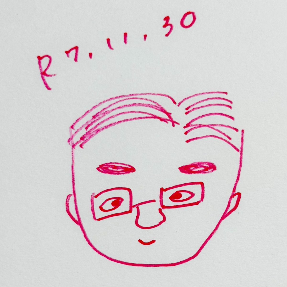 昨日の #TIF学園祭 で めーなちゃんに描いてもらった自分の似顔絵