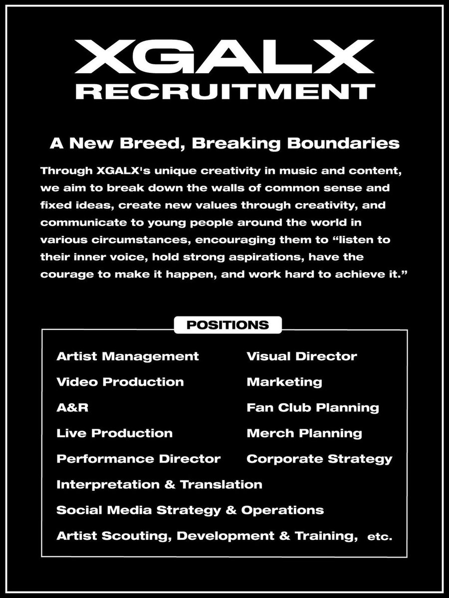 XGALX’s Recruitment Page is now Live.
BOARD OUR SPACESHIP and be part of our team.

xgalx.com/recruit/

#XGALX