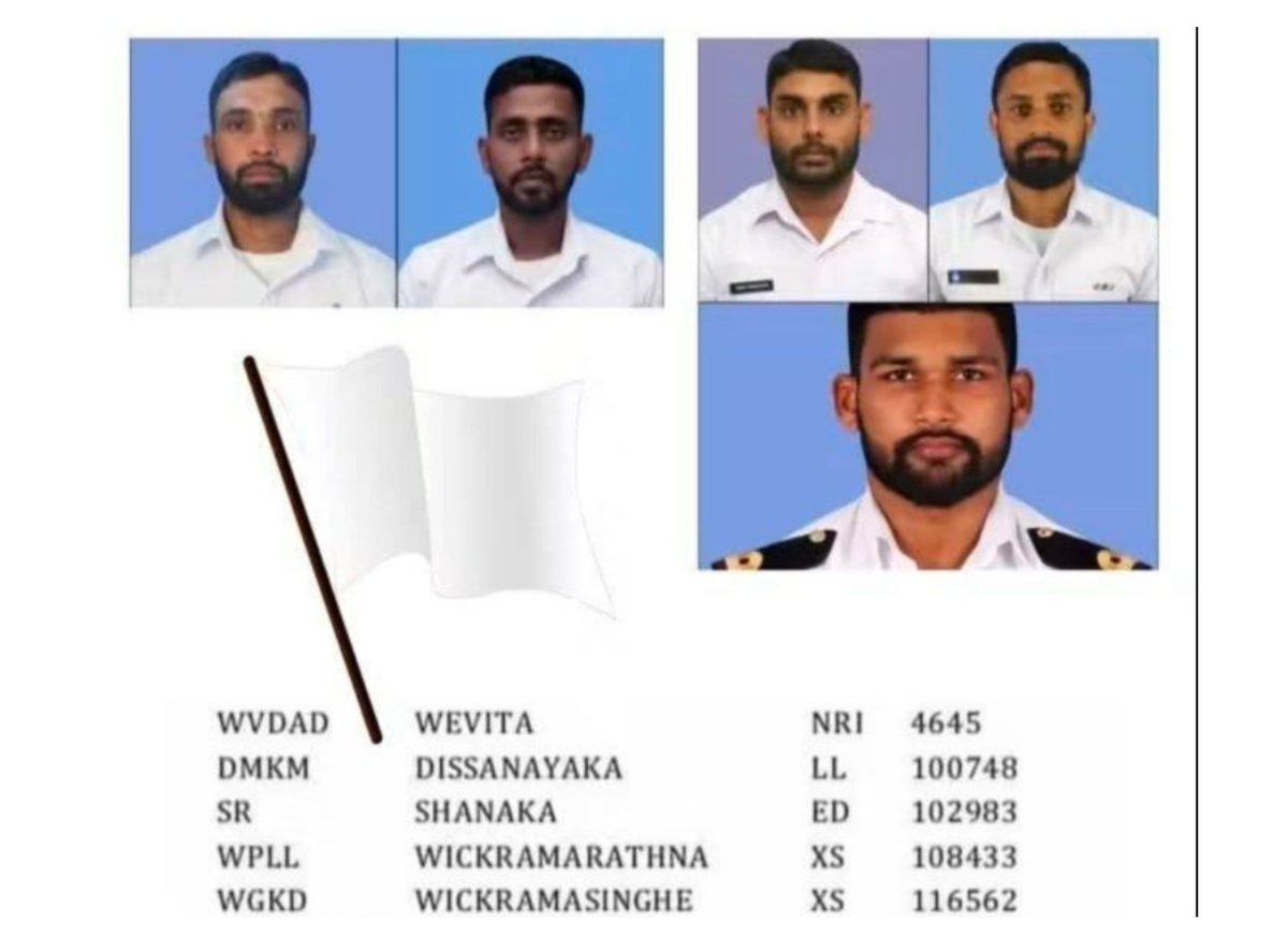 alisabrypc's tweet photo. A Nation Mourns Its Heroes

Our armed forces have always stood as the silent, steadfast guardians of our nation, serving every Sri Lankan, without distinction of race, religion, region, or ethnicity. 
North or South, East or West, in moments of crisis they never ask who needs help, only how quickly they can respond.

From war to pandemics, from tsunamis to floods, they have been the first to step forward… and too often, the first to sacrifice.

Today, we bow our heads in grief and gratitude as we remember the five brave Sri Lanka Navy personnel who perished in Chundikkulam while carrying out a flood-relief mission to save civilians. 
They did not hesitate. They did not hold back. They placed the lives of others above their own, the highest expression of duty, courage, and humanity.

Their service was not for a community, a province, or a group.
It was for Sri Lanka 🇱🇰 
for all of us.

These young men gave their tomorrow so that others may live today.
They are not just sailors.
They are not just uniformed officers.
They are real heroes.

May their courage inspire us.
May their sacrifice unite us.
And may a grateful nation salute them ,
with pride, with love, and with eternal respect.

In your honour, we stand together as one Sri Lankan nation. 🙏🇱🇰