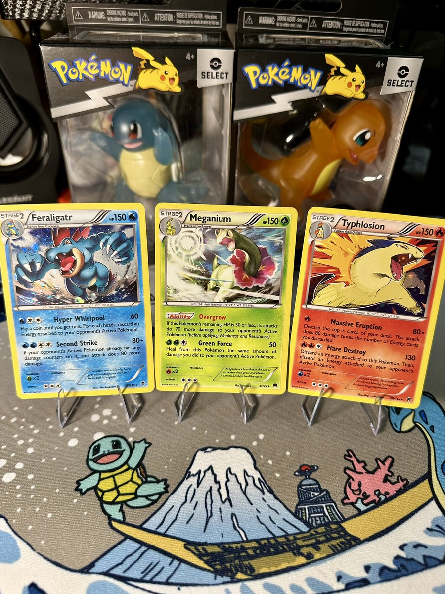 Poke_gRind's tweet image. 🚨🚨GIVEAWAY🚨🚨

this week i’m partnering with @iLoiter to giveaway these THREE beautiful Feraligatr, Meganium, and Typhlosion Sun and Moon Cosmo Holo cards as well as these unopened figurines! 🥳🥳

to enter
Follow @iLoiter and @Poke_gRind

Like &amp;amp; Retweet 

Tag a friend &amp;amp; post…