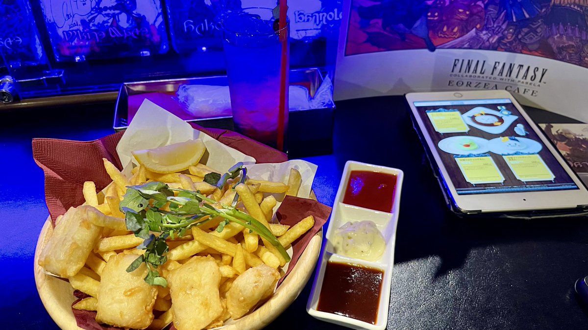 昨日の夜はエオカフェ！！⭐️ ハニトーの引換券もらえた！🎁 #FF14